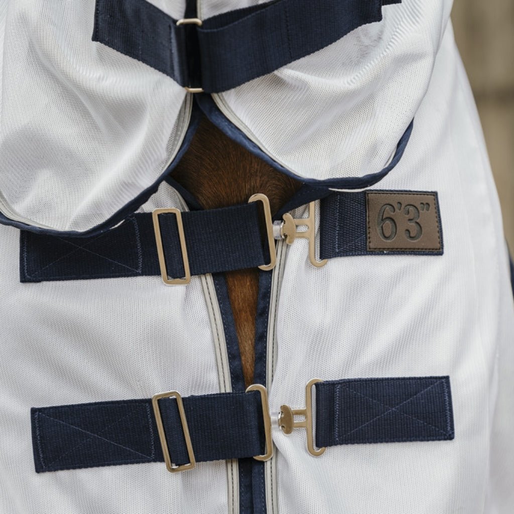 HENRY equestrian - Equitheme - Κουβέρτα για μύγες mesh Combo λευκό