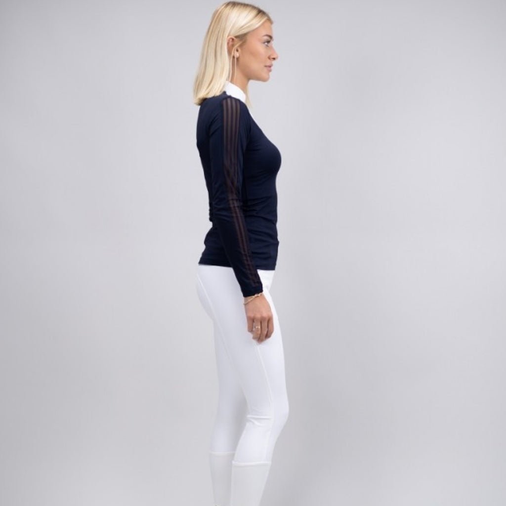 HENRY equestrian - Harcour - Γυναικείο μακρυμάνικο μπλουζάκι αγώνων Coquette - Navy