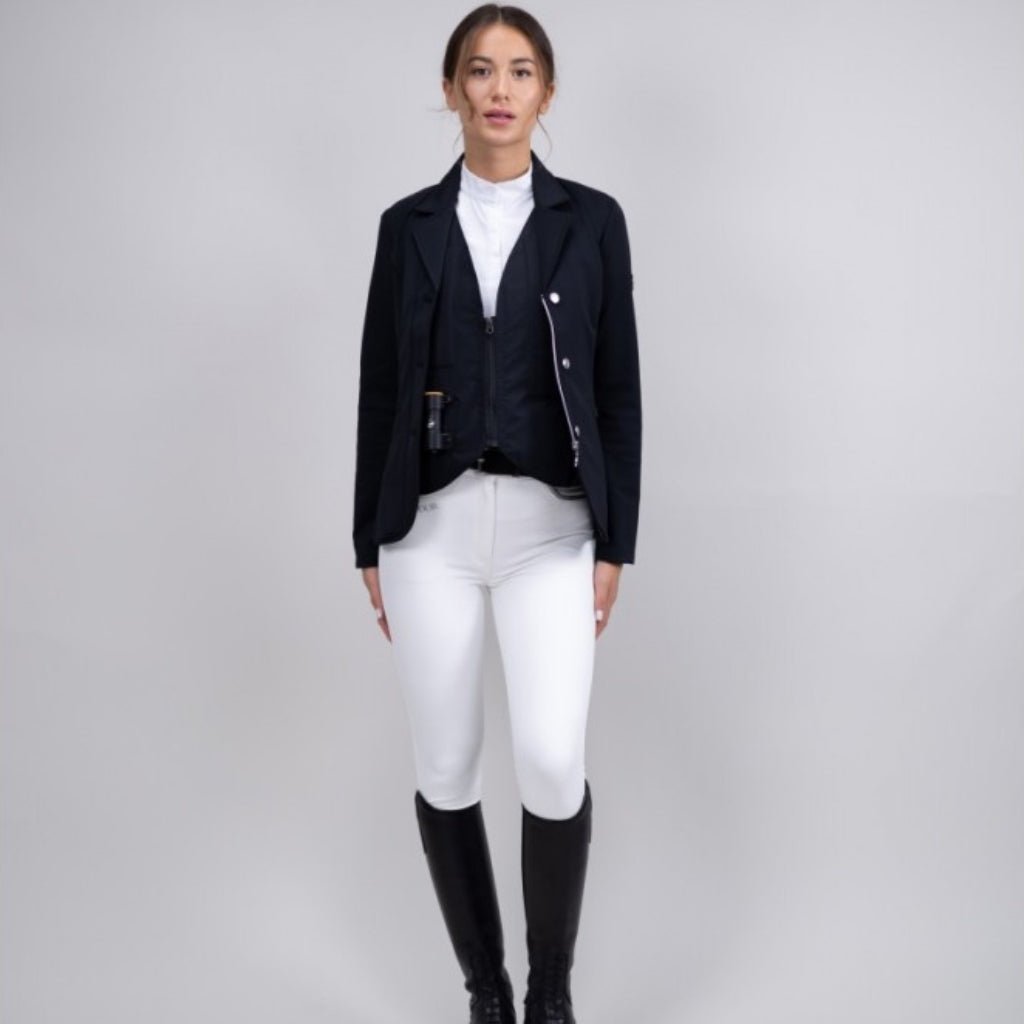 HENRY equestrian - Harcour - Pack Γυναικείο σακάκι αγώνων Kanji + θώρακα Airbag - Black
