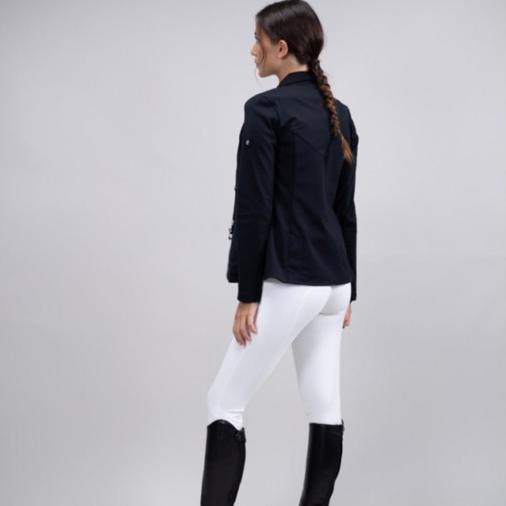 HENRY equestrian - Harcour - Pack Γυναικείο σακάκι αγώνων Kanji + θώρακα Airbag - Black
