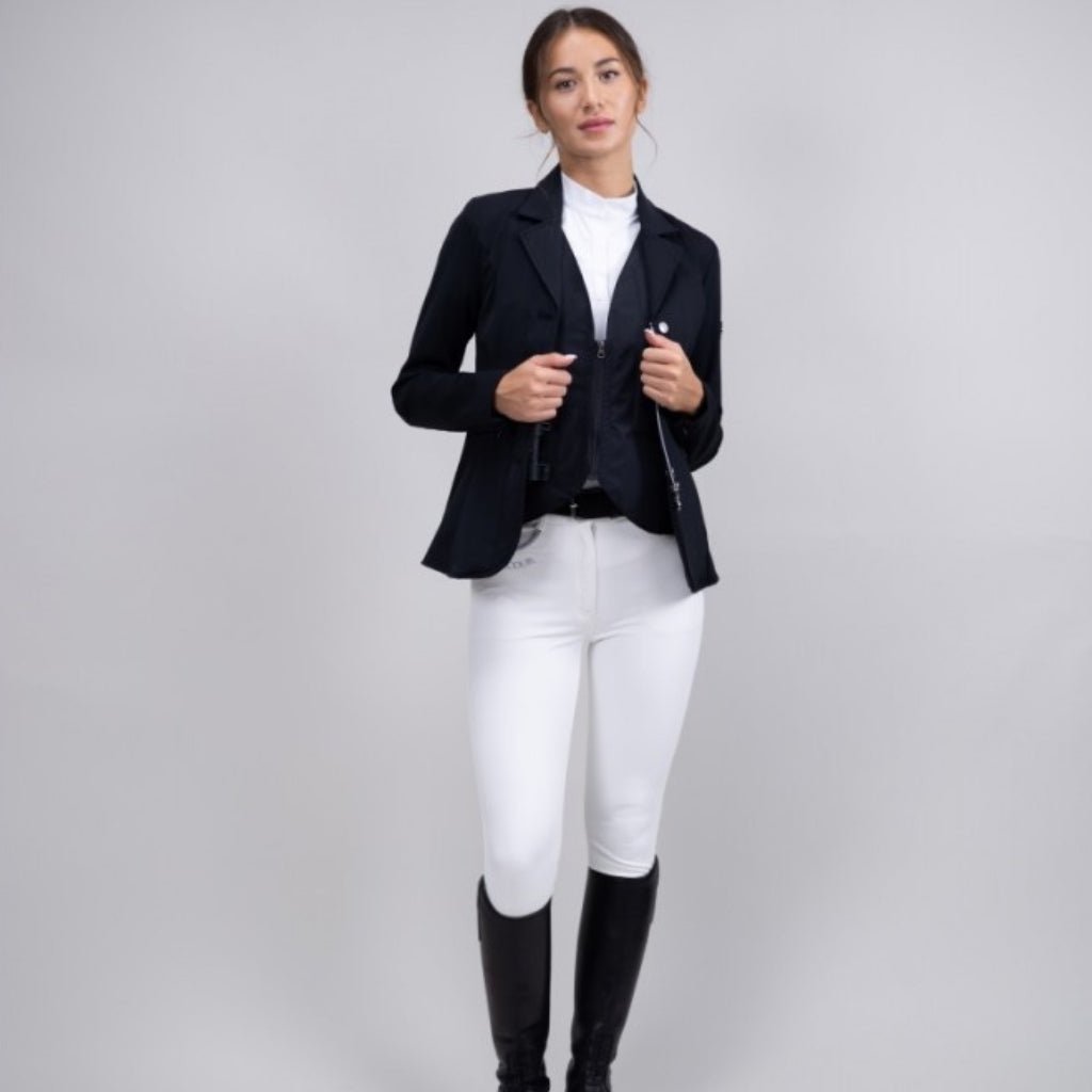 HENRY equestrian - Harcour - Pack Γυναικείο σακάκι αγώνων Kanji + θώρακα Airbag - Black