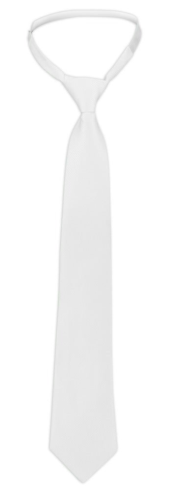 HENRY equestrian - Equitheme - Ανδρική γραβάτα με λάστιχο Trevira λευκό