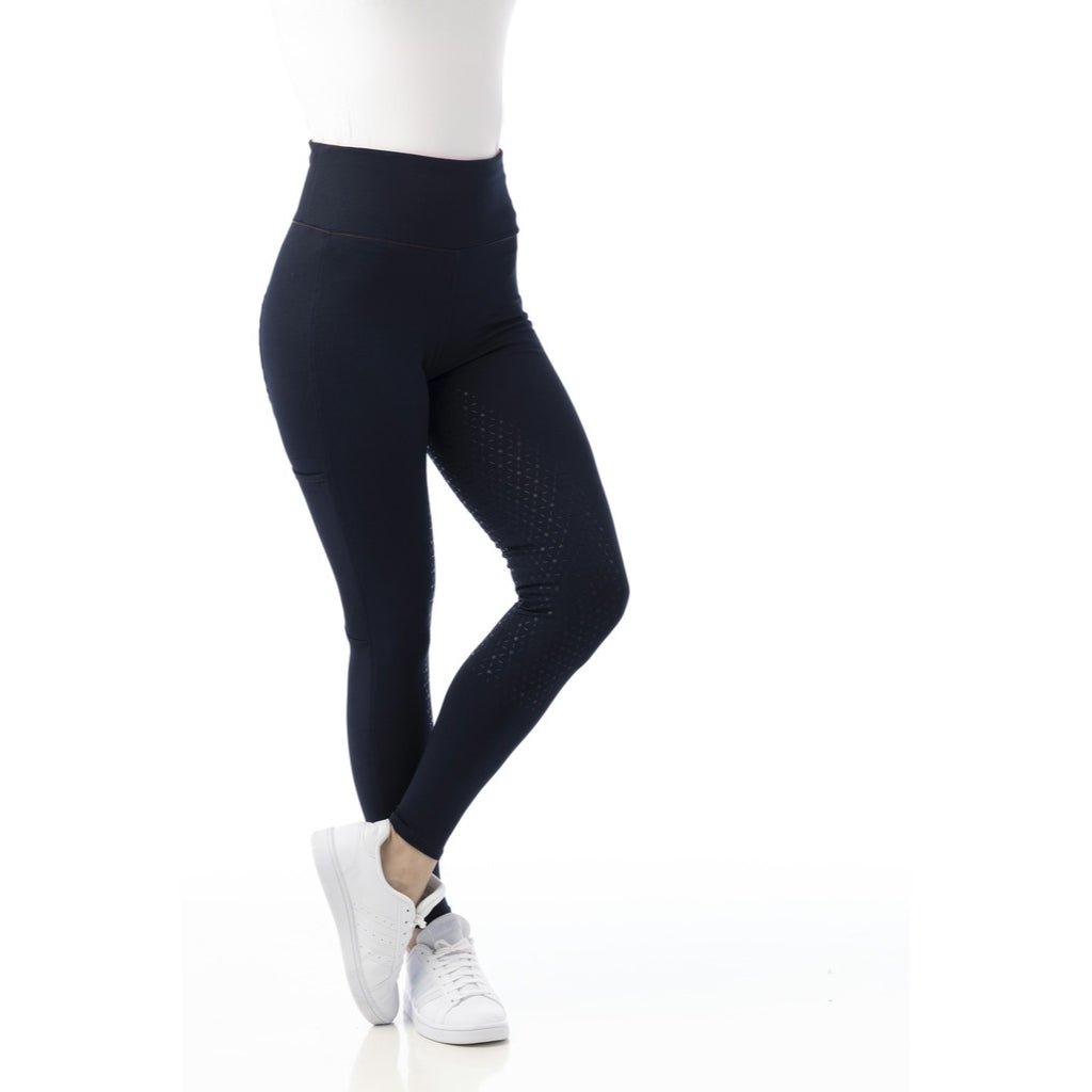 HENRY equestrian - Equitheme - Γυναικείο legging ιππασίας Lyly pull-on full grip - navy