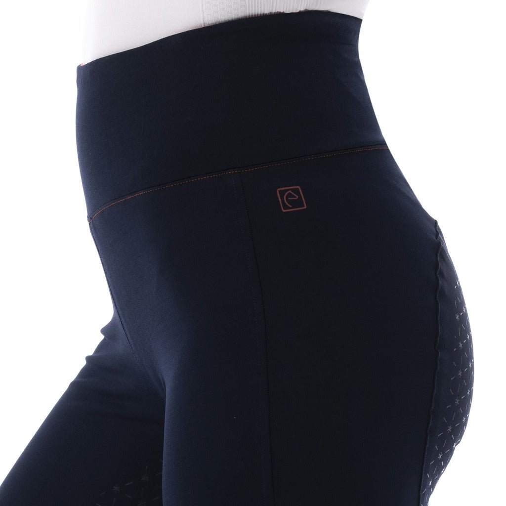 HENRY equestrian - Equitheme - Γυναικείο legging ιππασίας Lyly pull-on full grip - navy