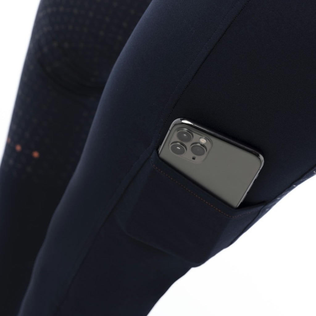 HENRY equestrian - Equitheme - Γυναικείο legging ιππασίας Lyly pull-on full grip - navy