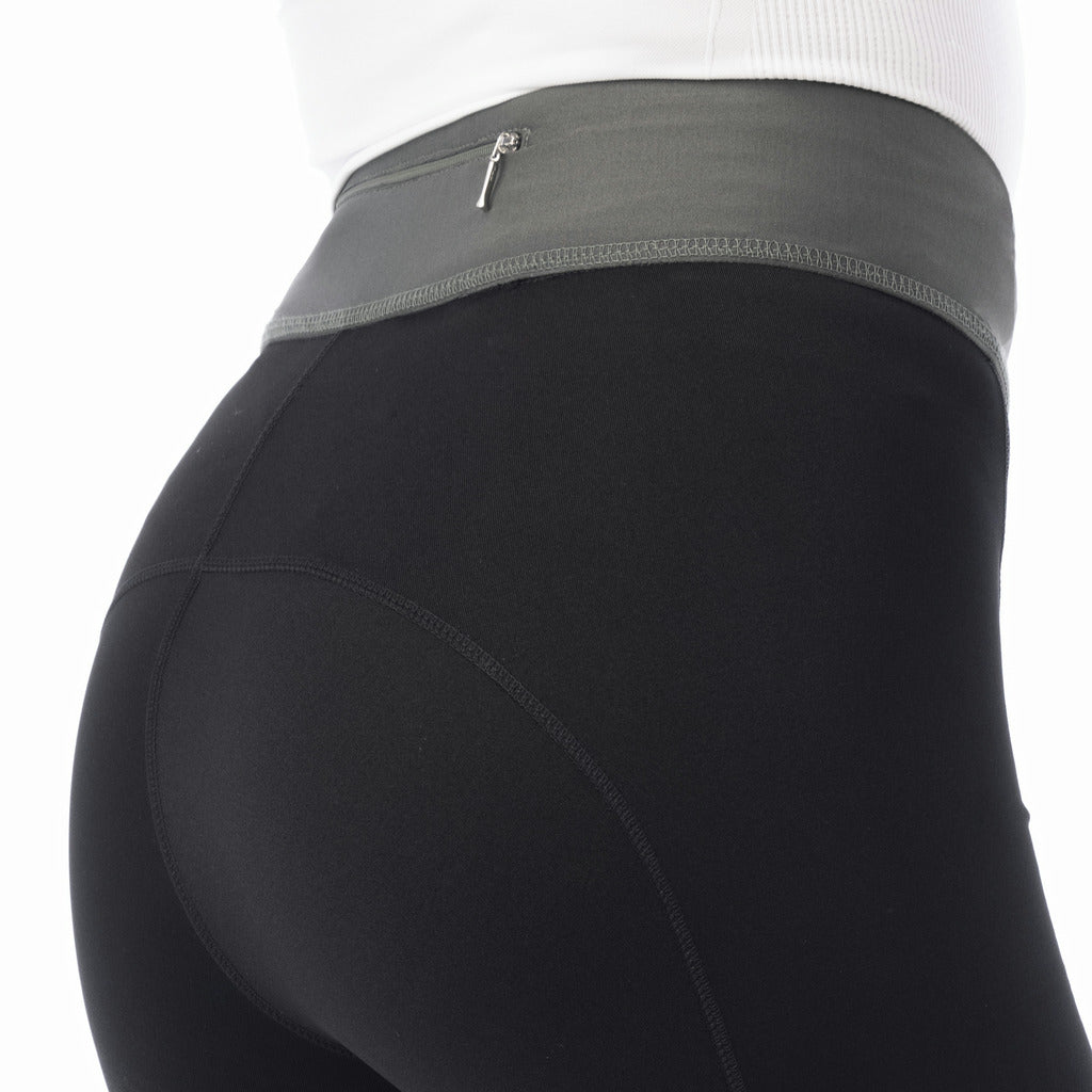 HENRY equestrian - Equitheme - Γυναικείο legging ιππασίας Tea pull-on μαύρο / χακί