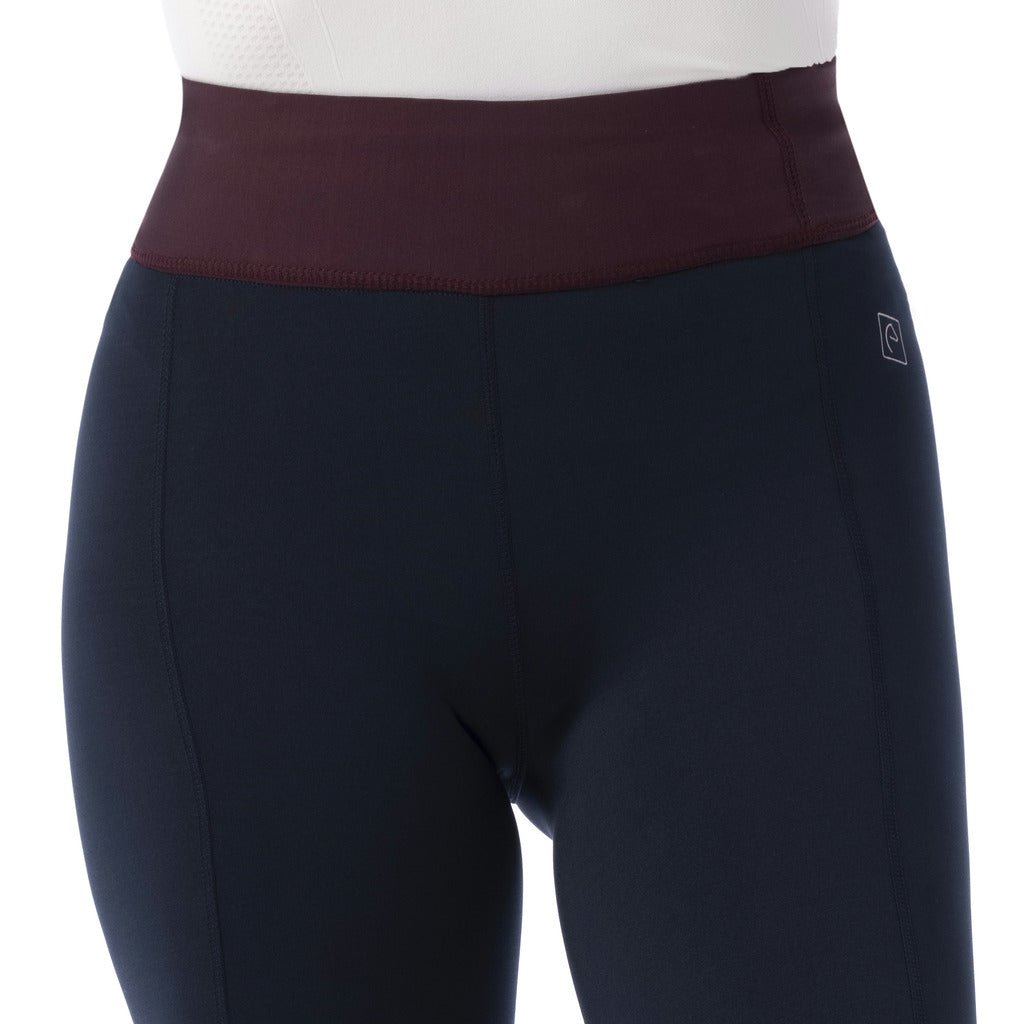 HENRY equestrian - Equitheme - Γυναικείο legging ιππασίας Tea pull-on navy / plum