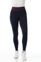 HENRY equestrian - Equitheme - Γυναικείο legging ιππασίας Tea pull-on navy / plum