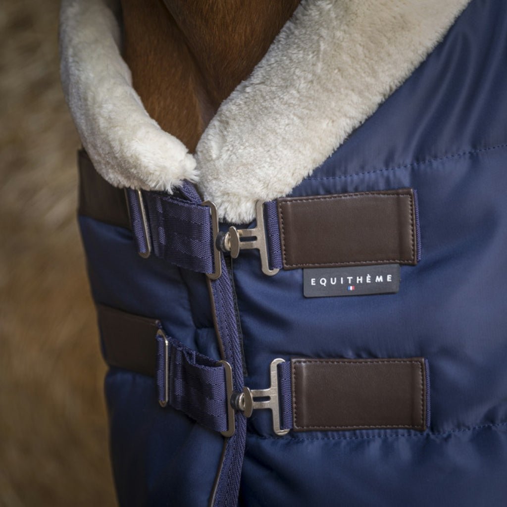 HENRY equestrian - Equitheme - Κουβέρτα στάβλου Teddy - navy