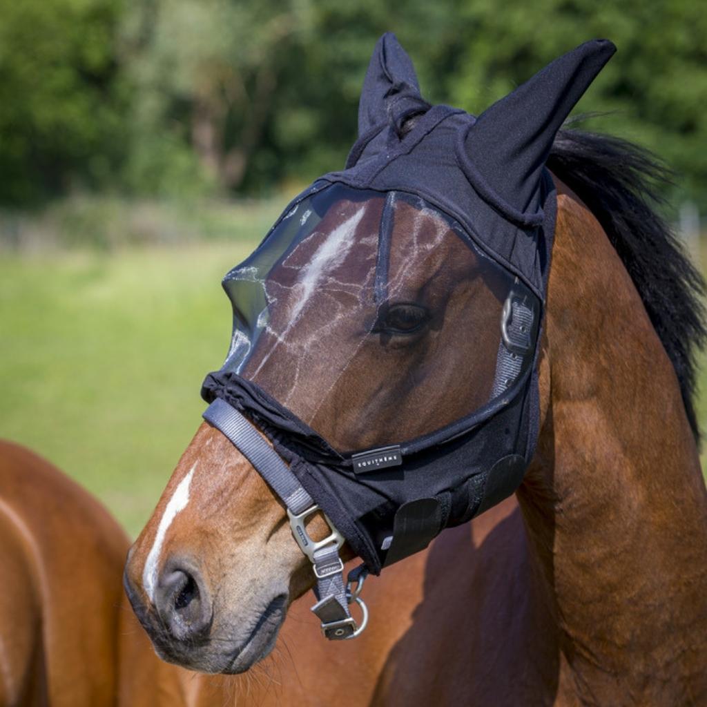 HENRY equestrian - Equitheme - Μάσκα για μύγες "DOUX" μαύρο