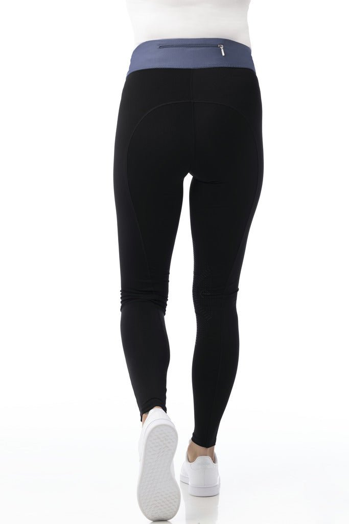 HENRY equestrian - Equitheme - Παιδικό legging ιππασίας Tea pull-on μαύρο