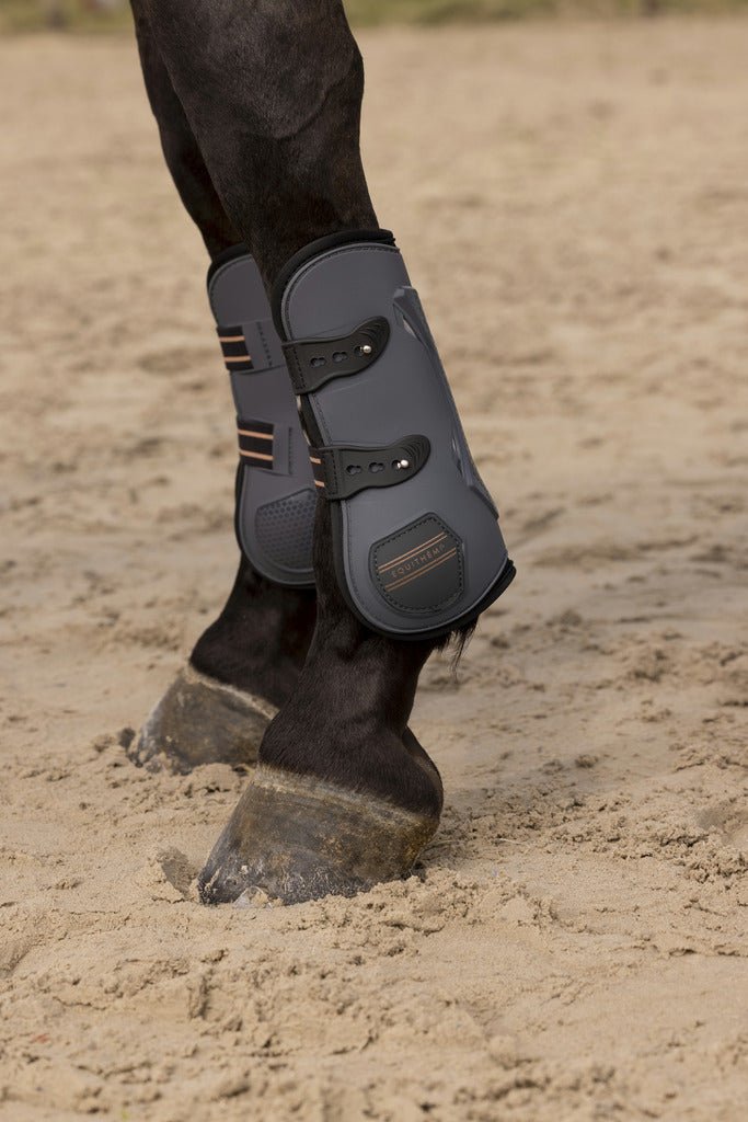 HENRY equestrian - Equitheme - Σετ γκέτες μπρος / πίσω Oslo γκρι