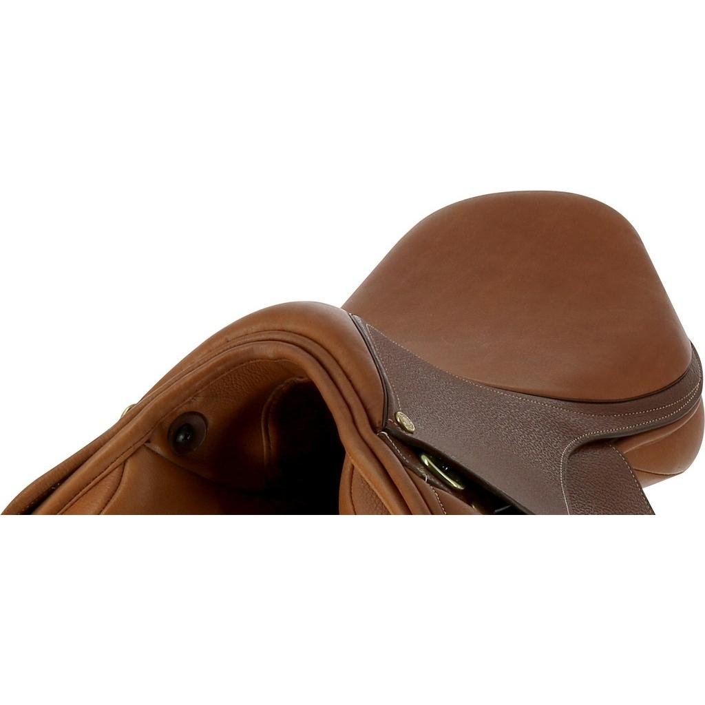 HENRY equestrian - Eric Thomas - Σέλα Fitter Εμποδίων με κοκκώδες δέρμα - φουντούκι