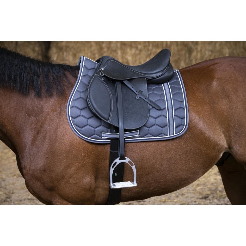 HENRY equestrian - Eric Thomas - Σέλα Fitter Εμποδίων με κοκκώδες δέρμα - μαύρο