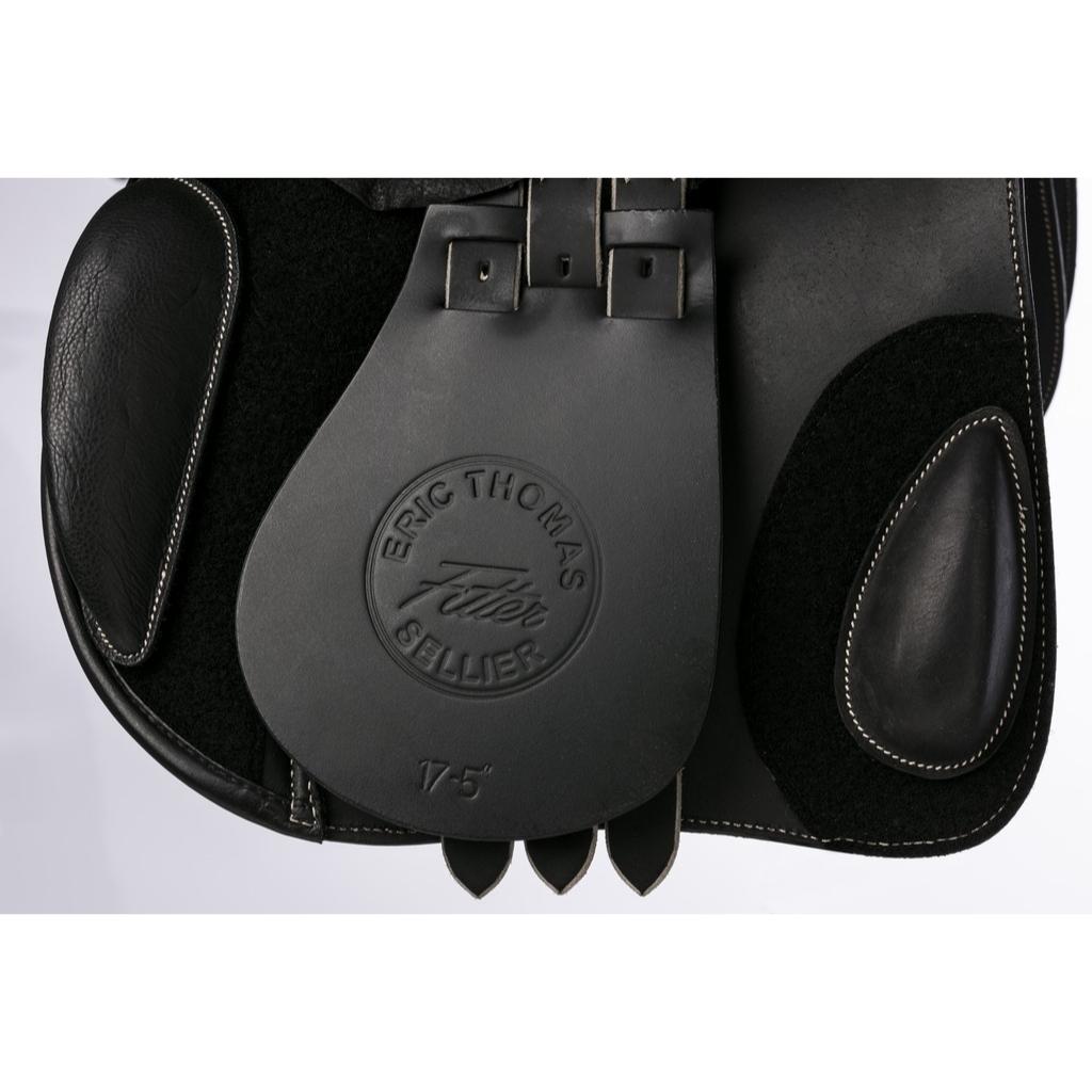 HENRY equestrian - Eric Thomas - Σέλα Fitter Εμποδίων με κοκκώδες δέρμα - μαύρο