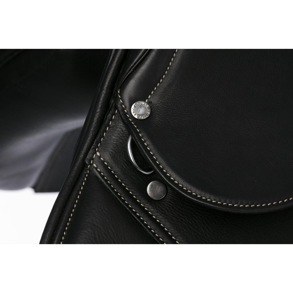 HENRY equestrian - Eric Thomas - Σέλα Fitter Εμποδίων με κοκκώδες δέρμα - μαύρο
