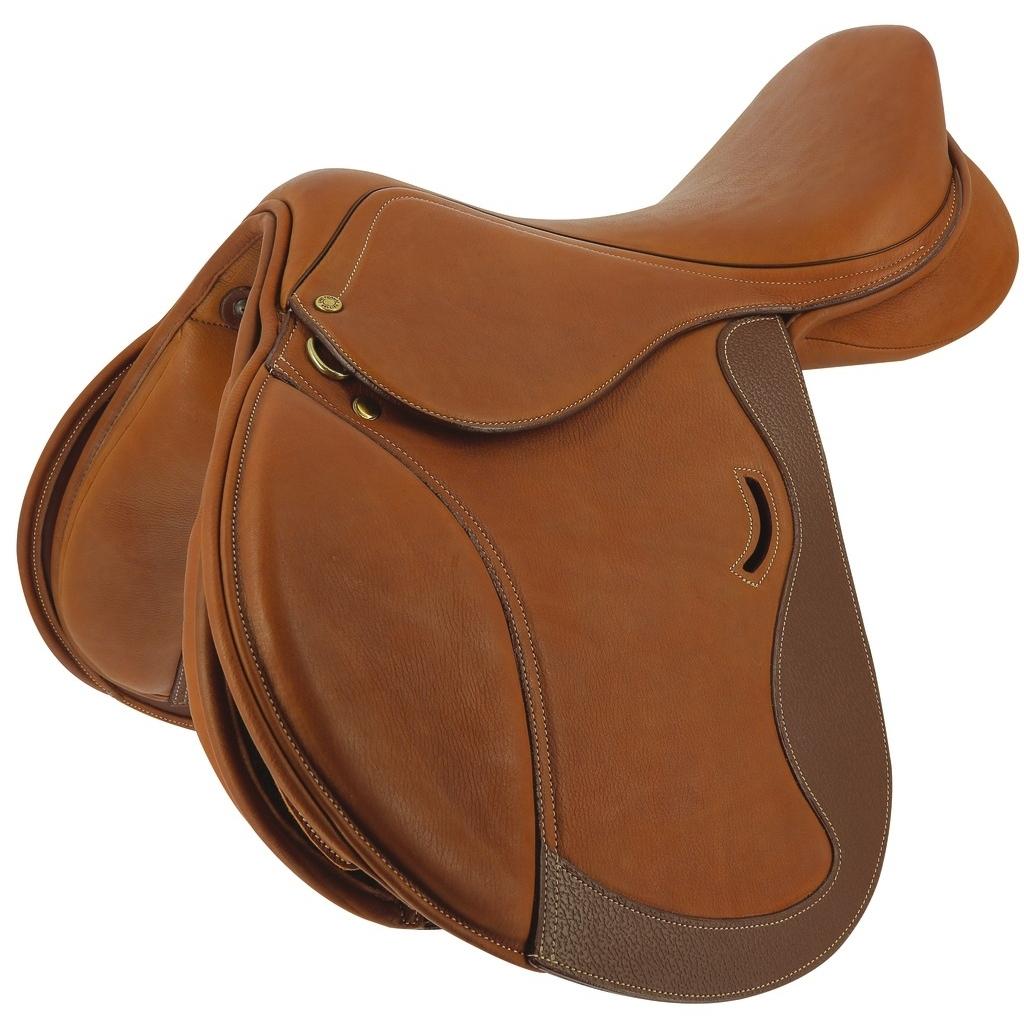 HENRY equestrian - Eric Thomas - Σέλα Fitter Εμποδίων με λείο δέρμα - φουντούκι