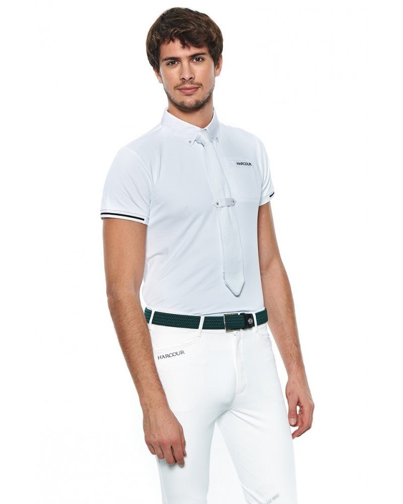 HENRY equestrian - Harcour - Ανδρικό μπλουζάκι αγώνων Crystallo λευκό