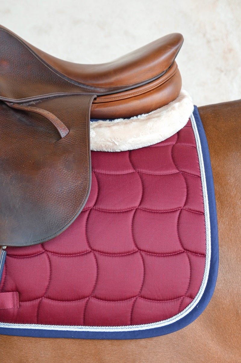 HENRY equestrian - Harcour - Σετ υποσάγμα Chantilly και σκουφάκι Diamant μπορντό