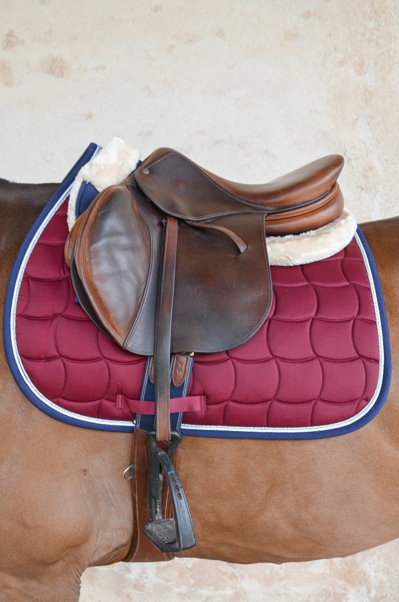HENRY equestrian - Harcour - Σετ υποσάγμα Chantilly και σκουφάκι Diamant μπορντό