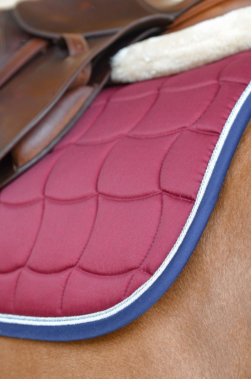 HENRY equestrian - Harcour - Σετ υποσάγμα Chantilly και σκουφάκι Diamant μπορντό