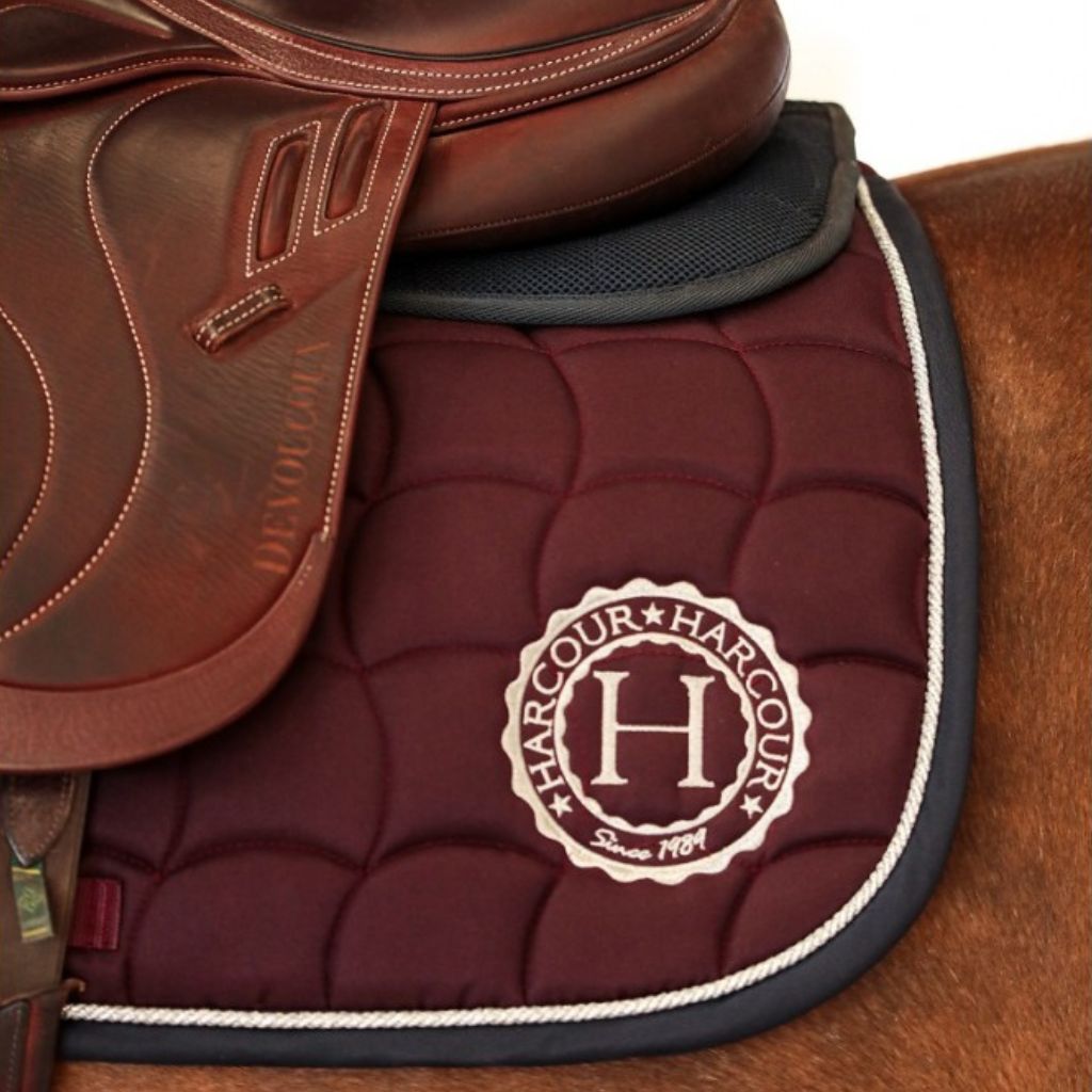 HENRY equestrian - Harcour - Σετ υπόσαγμα Soly και σκουφάκι Foly Violine