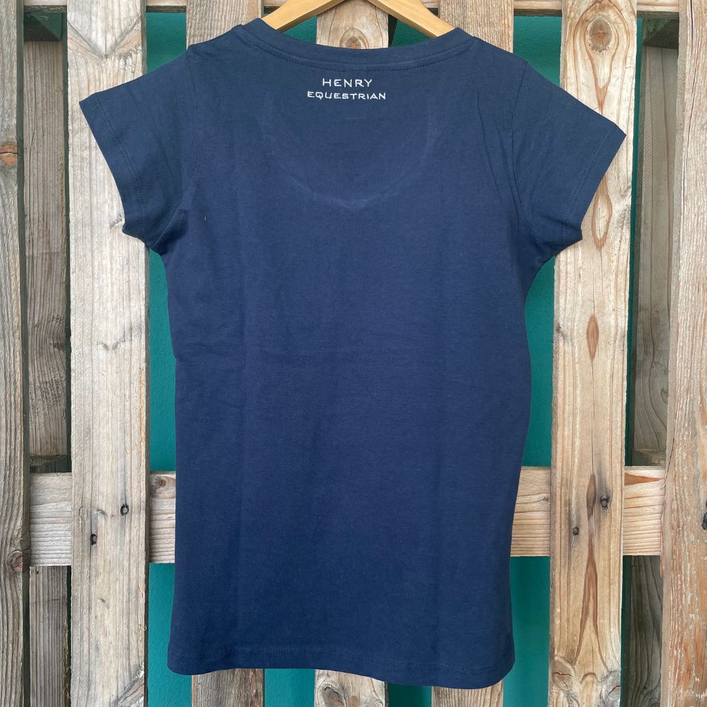 HENRY equestrian - HENRY equestrian - Γυναικείο κοντομάνικο μπλουζάκι HENRY equestrian navy