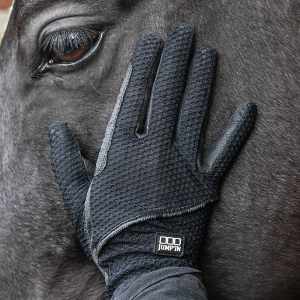 HENRY equestrian - JUMP'IN - Γάντια Airtec - black