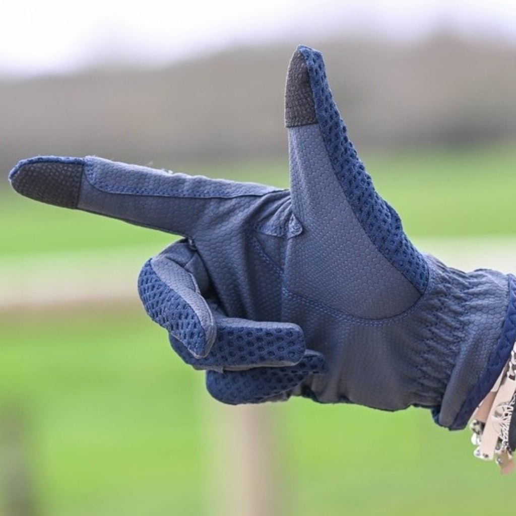 HENRY equestrian - JUMP'IN - Γάντια Airtec - navy