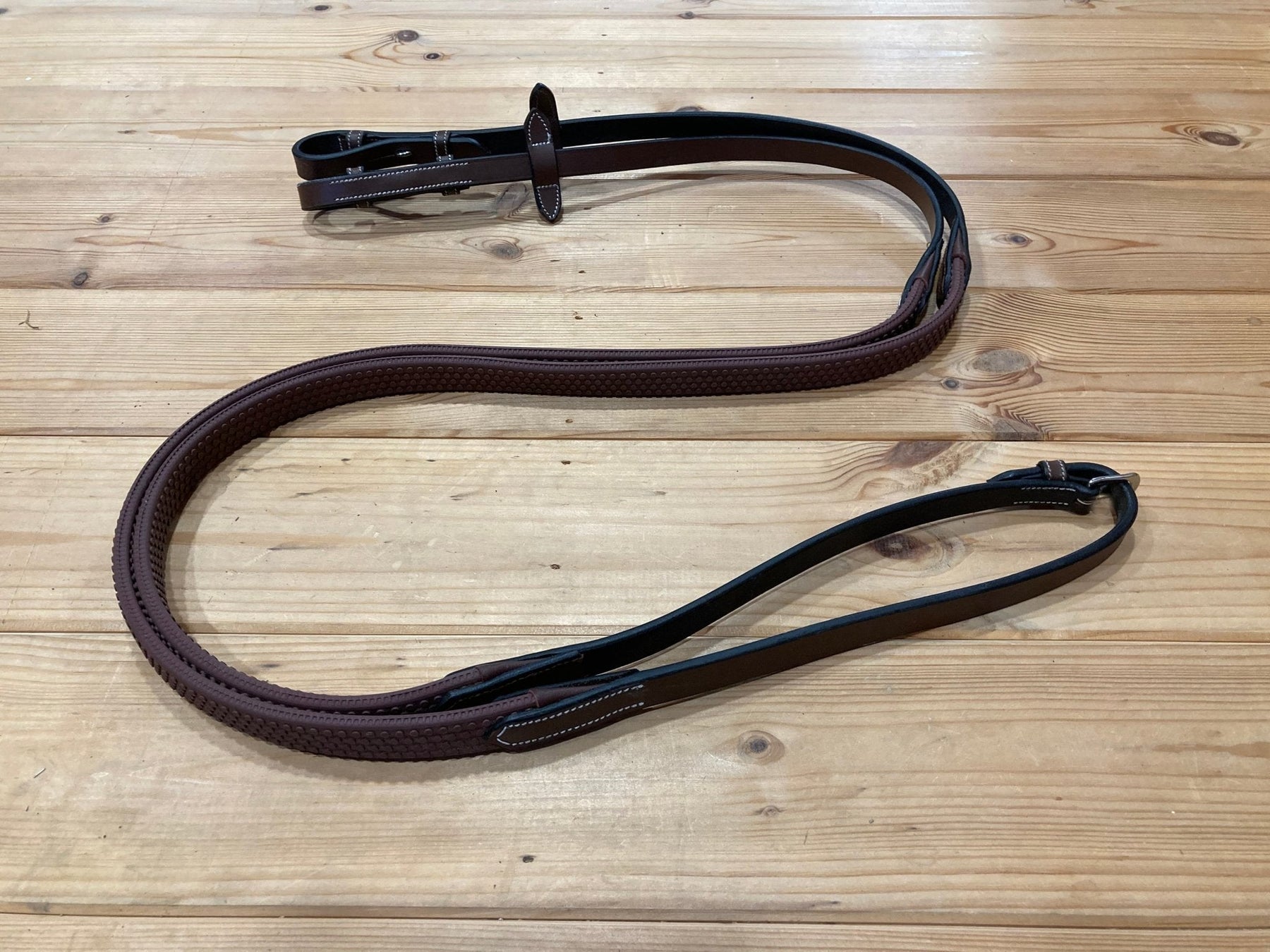 HENRY equestrian - Jump’In - Καουτσούκ ηνία με stop 5/8 One μαύρο
