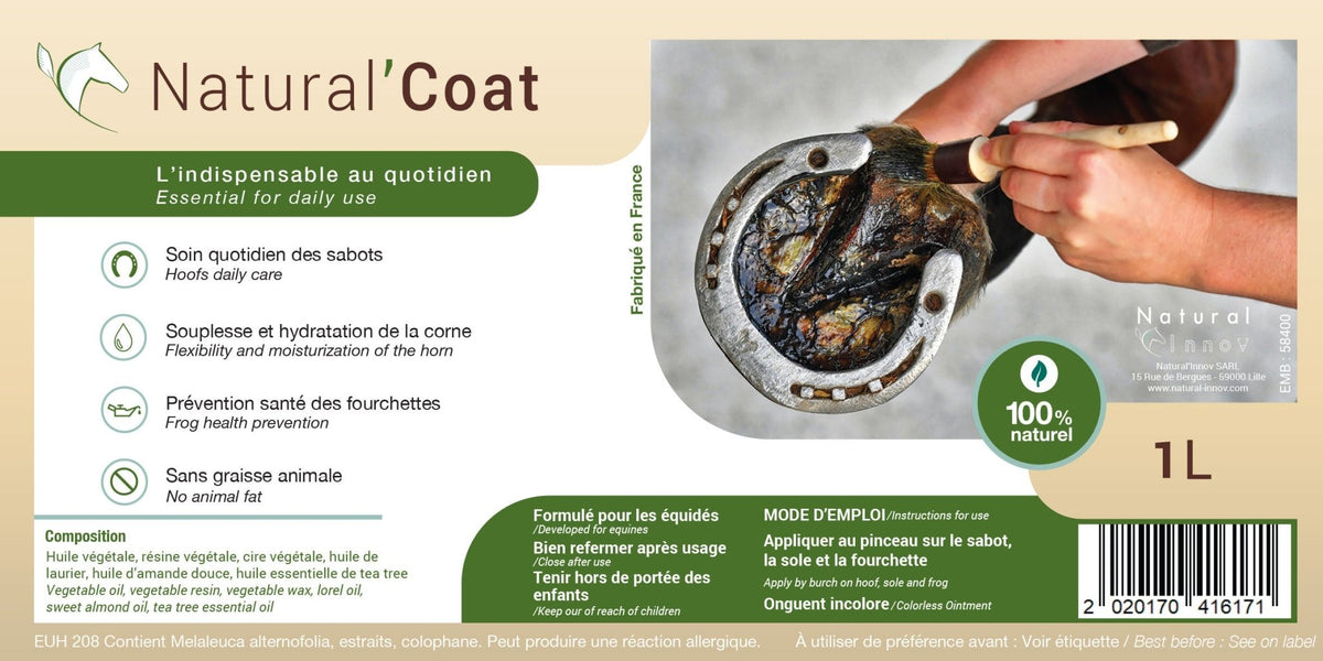 HENRY equestrian - Natural’ Innov - Άχρωμο λίπος για τις οπλές Natural’Coat 500 ml