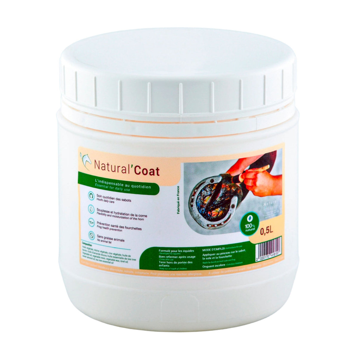 HENRY equestrian - Natural’ Innov - Άχρωμο λίπος για τις οπλές Natural’Coat 500 ml