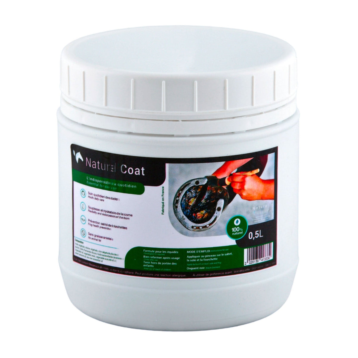 HENRY equestrian - Natural’ Innov - Μαύρο λίπος για τις οπλές Natural’Coat 500 ml