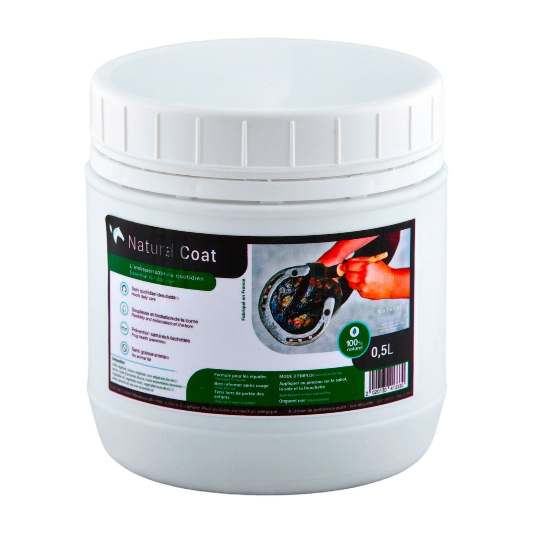 HENRY equestrian - Natural’ Innov - Μαύρο λίπος για τις οπλές Natural’Coat 500 ml