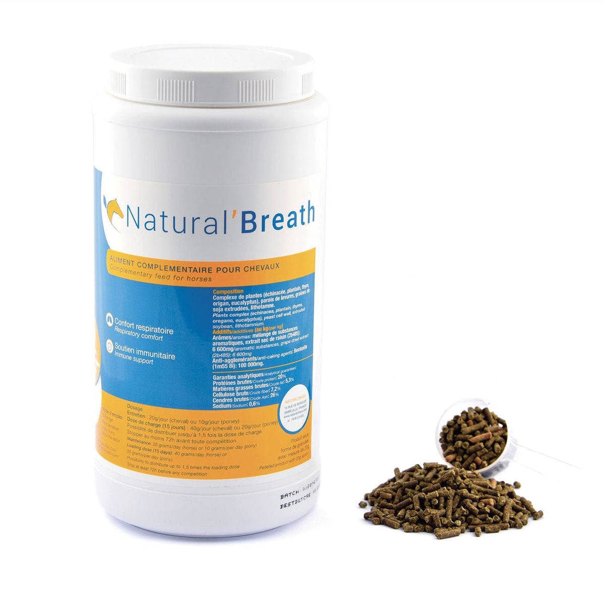HENRY equestrian - Natural’ Innov - Συμπλήρωμα διατροφής NATURAL' BREATH αναπνευστική άνεση 1,2 kg