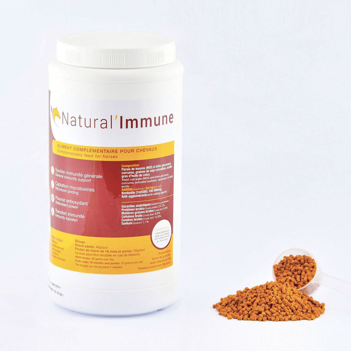 HENRY equestrian - Natural’ Innov - Συμπλήρωμα διατροφής Natural’ IMMUNE 1,2 kg