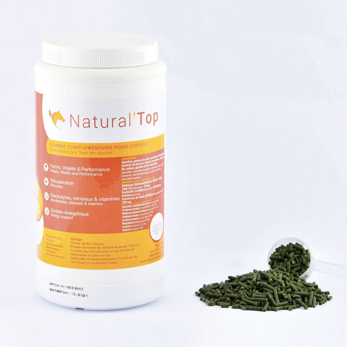 HENRY equestrian - Natural’ Innov - Συμπλήρωμα διατροφής Natural’ Top 1,2 kg
