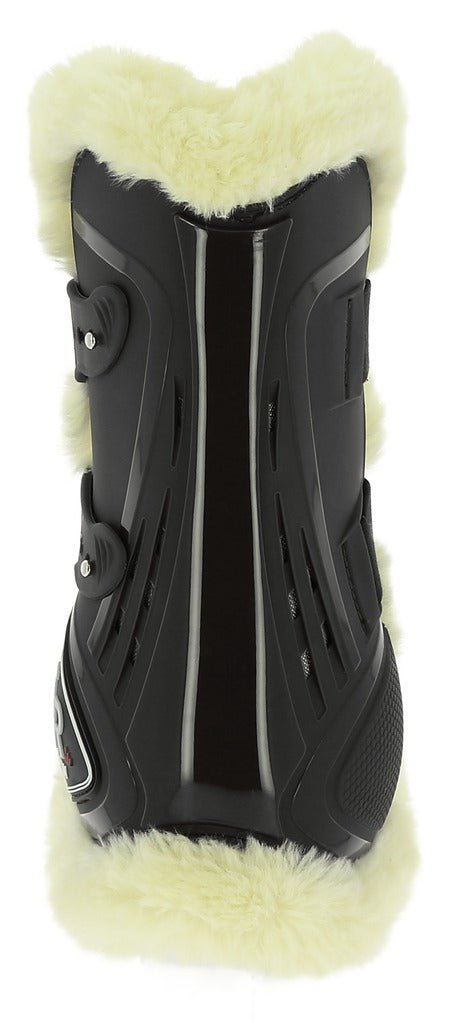 HENRY equestrian - Norton - Μπροστινές γκέτες με κουμπιά και γούνα XTR full μαύρο