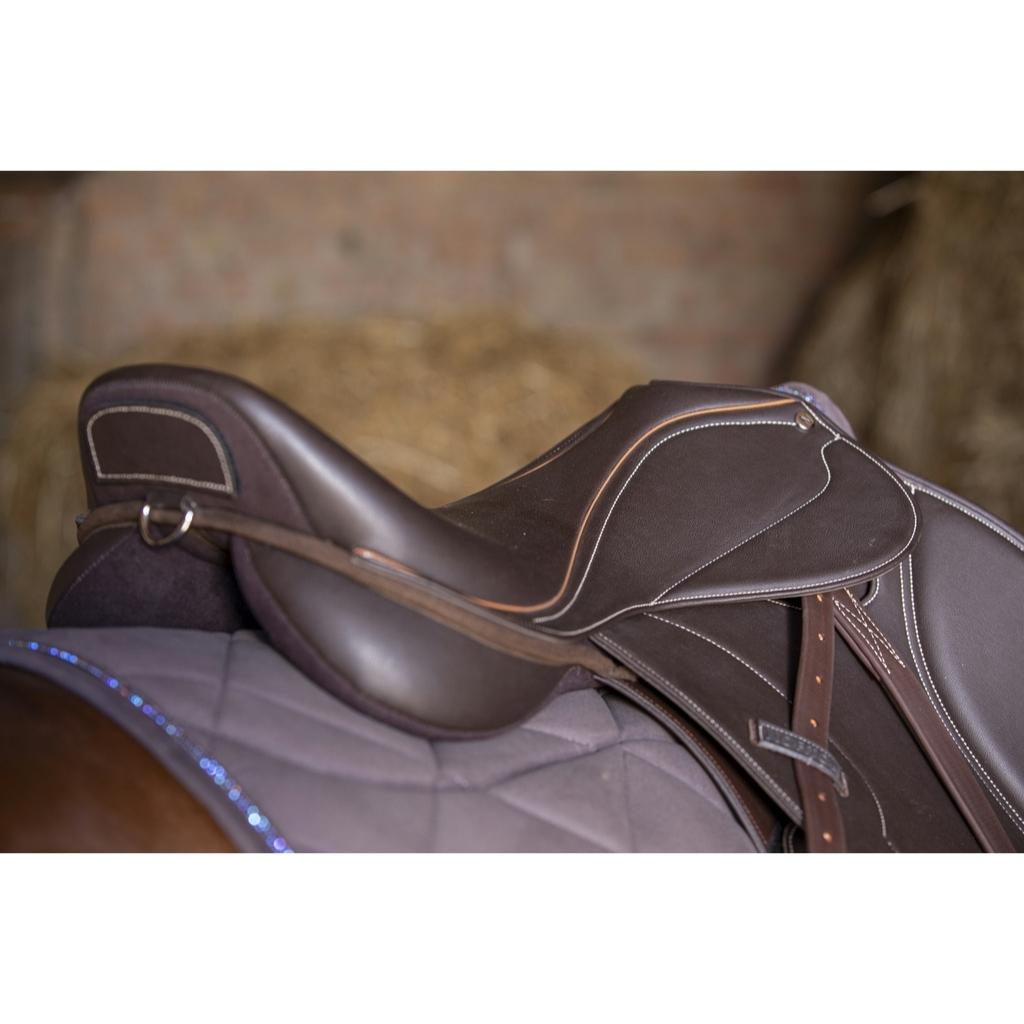 HENRY equestrian - Norton - Σέλα Εμποδίων "Rexine Evol" close contact - Αβάνα ή μαύρο