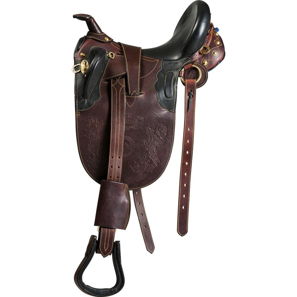 HENRY equestrian - Norton - Σέλα Stock με ραφές και πόμολο - Αβάνα