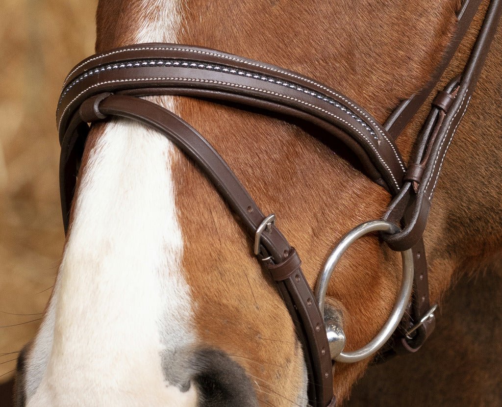 HENRY equestrian - Norton - Χαλινό Pro Perle καφέ