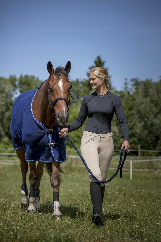 HENRY equestrian - Riding World - Καπίστρι με σχοινί navy