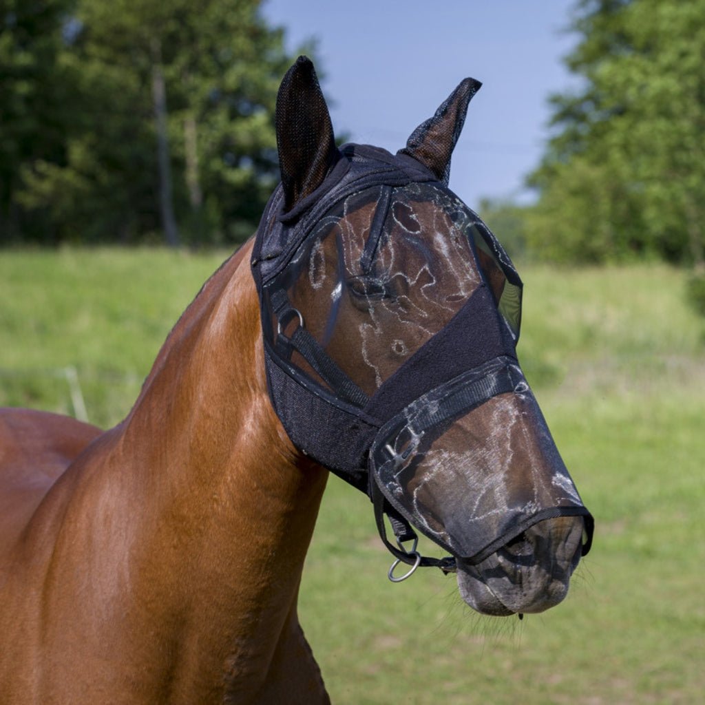 HENRY equestrian - Equitheme - Μάσκα για μύγες 2 IN 1