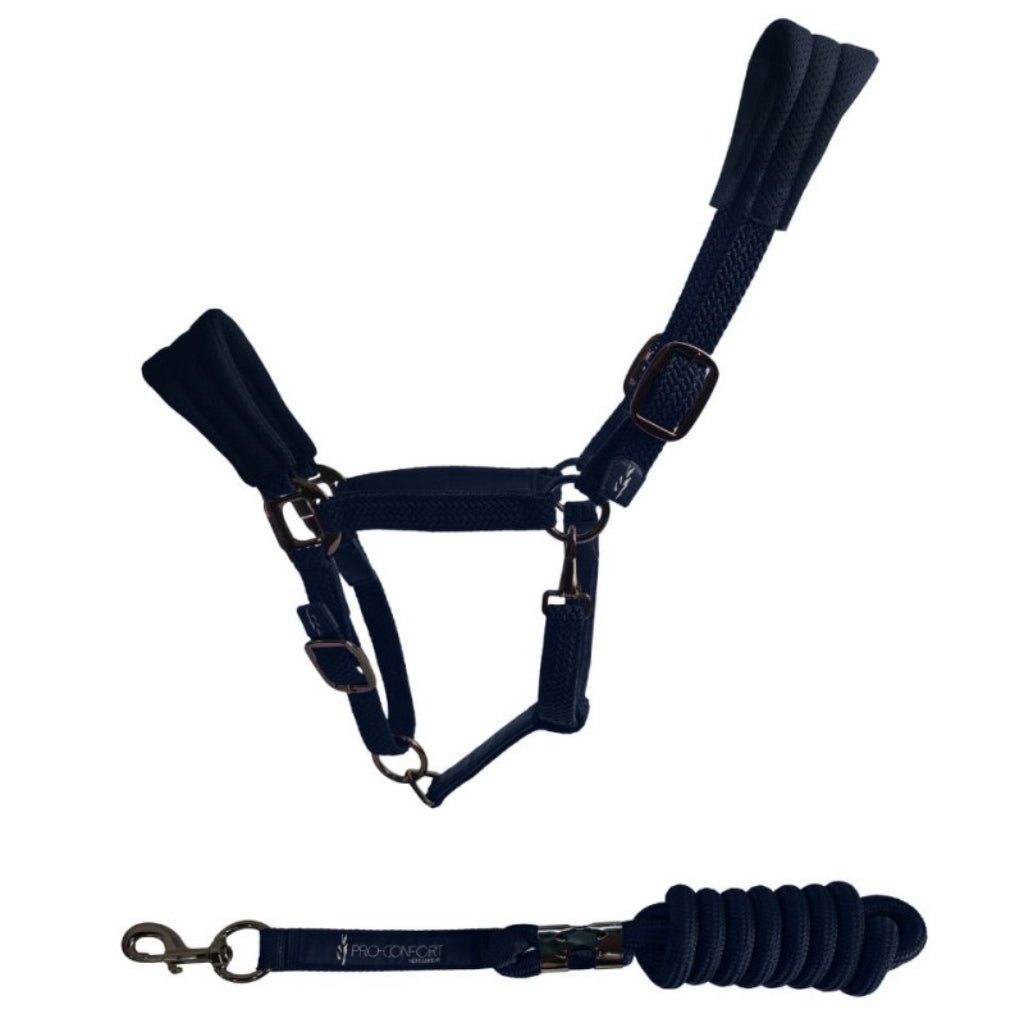 HENRY equestrian - Harcour x ProConfort - Σετ Ανατομικό Καπίστρι & Σχοινί Dorai – Black