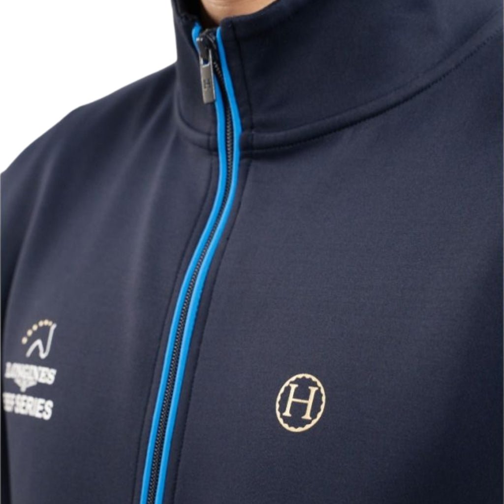 HENRY equestrian - HARCOUR - Zipped Sweatshirt Budapest Unisex EEF - man - navy
