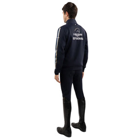 HENRY equestrian - HARCOUR - Zipped Sweatshirt Budapest Unisex EEF - man - navy