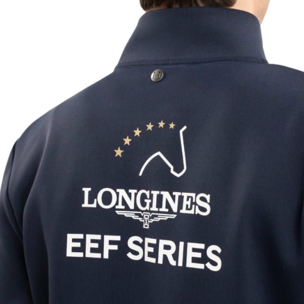 HENRY equestrian - HARCOUR - Zipped Sweatshirt Budapest Unisex EEF - man - navy