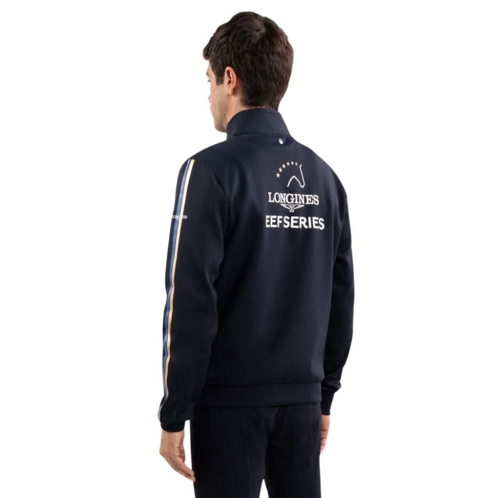 HENRY equestrian - HARCOUR - Zipped Sweatshirt Budapest Unisex EEF - man - navy