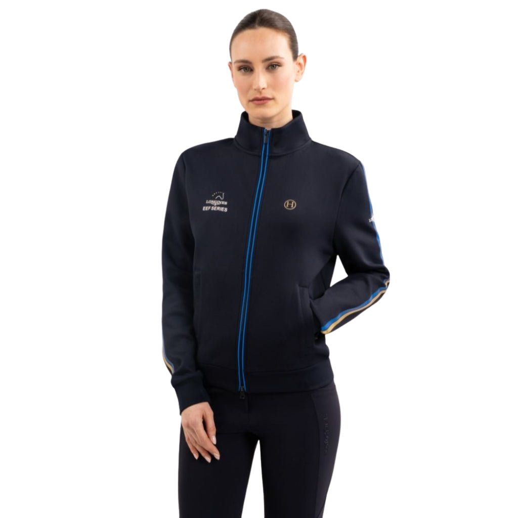 HENRY equestrian - HARCOUR - Zipped Sweatshirt Budapest Unisex EEF - navy