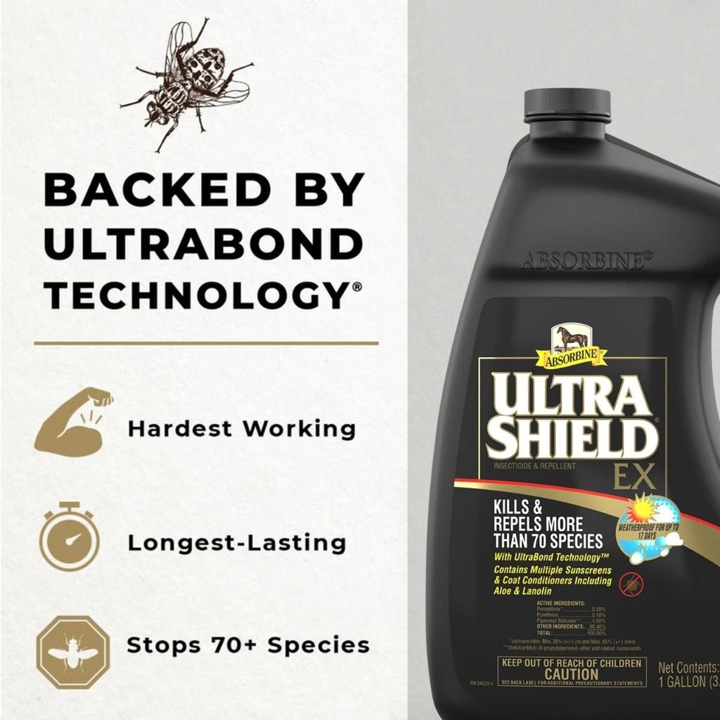 HENRY equestrian - Absorbine - Αναβάθμιση για εντομοαπωθητικό σπρέι Ultra Shield 3,8L